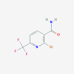 molecular formula C7H4BrF3N2O B1392824 2-Bromo-6-(trifluoromethyl)nicotinamide CAS No. 1214332-09-8