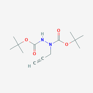 molecular formula C13H22N2O4 B13928270 Di-tert-butyl 1-(prop-2-yn-1-yl)hydrazine-1,2-dicarboxylate 