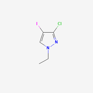 molecular formula C5H6ClIN2 B13928314 3-Chloro-1-ethyl-4-iodo-1H-pyrazole 