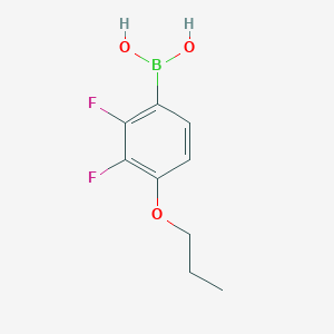 molecular formula C9H11BF2O3 B1392837 (2,3-二氟-4-丙氧基苯基)硼酸 CAS No. 212837-49-5