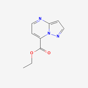molecular formula C9H9N3O2 B13928372 Ethyl pyrazolo[1,5-a]pyrimidine-7-carboxylate 