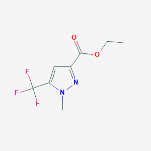 molecular formula C8H9F3N2O2 B1392839 Ethyl 1-methyl-5-(trifluoromethyl)-1H-pyrazole-3-carboxylate CAS No. 852228-09-2