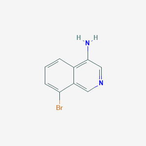 molecular formula C9H7BrN2 B13928402 8-Bromoisoquinolin-4-amine 