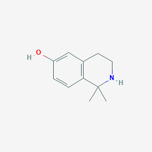 molecular formula C11H15NO B1392841 1,1-Dimethyl-1,2,3,4-tetrahydroisoquinolin-6-ol CAS No. 25200-13-9
