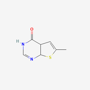 molecular formula C7H8N2OS B1392843 6-methyl-4a,7a-dihydrothieno[2,3-d]pyrimidin-4(3H)-one CAS No. 1273578-08-7