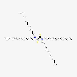 molecular formula C50H100N2S2 B13928433 Oxamide, N,N,N',N'-tetradodecyldithio- CAS No. 63867-47-0