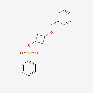 molecular formula C18H20O4S B1392845 Toluene-4-sulfonic acid cis-3-benzyloxycyclobutyl ester CAS No. 1262278-62-5
