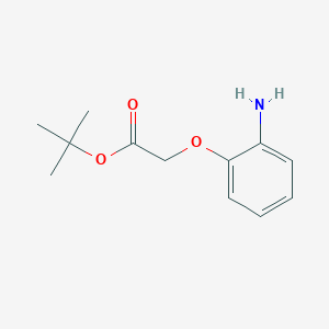 molecular formula C12H17NO3 B13928507 Tert-butyl 2-aminophenoxyacetate 