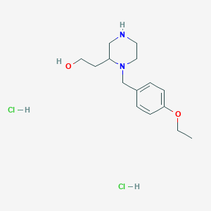 2-[1-(4-Ethoxybenzyl)-2-piperazinyl]ethanol dihydrochloride