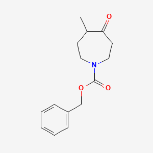 molecular formula C15H19NO3 B13928601 Benzyl 4-methyl-5-oxoazepane-1-carboxylate 