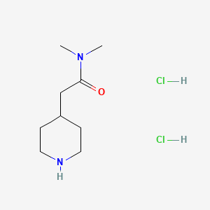 molecular formula C9H20Cl2N2O B1392865 N,N-Dimethyl-2-(4-piperidinyl)acetamide dihydrochloride CAS No. 1269053-84-0