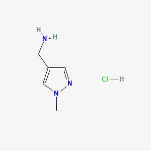 molecular formula C5H10ClN3 B1392878 (1-methyl-1H-pyrazol-4-yl)methanamine hydrochloride CAS No. 1107601-70-6