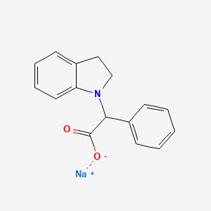 molecular formula C16H14NNaO2 B1392881 sodium 2-(2,3-dihydro-1H-indol-1-yl)-2-phenylacetate CAS No. 1258639-43-8