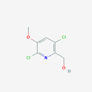 molecular formula C7H7Cl2NO2 B1392888 (3,6-Dichloro-5-methoxypyridin-2-yl)methanol CAS No. 1299607-48-9