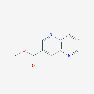 molecular formula C10H8N2O2 B1392895 甲基1,5-萘啶-3-羧酸酯 CAS No. 1261365-76-7