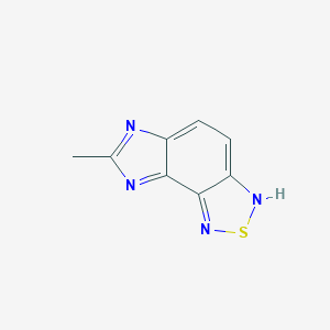molecular formula C8H6N4S B139290 7-methyl-3H-imidazo[4,5-e][2,1,3]benzothiadiazole CAS No. 129485-68-3