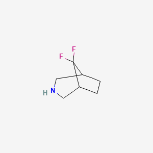 molecular formula C7H11F2N B1392900 8,8-Difluoro-3-azabicyclo[3.2.1]octane CAS No. 1214875-34-9
