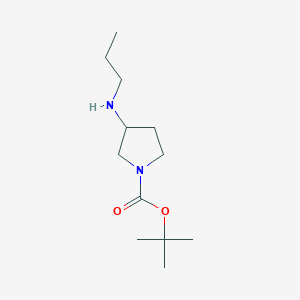 molecular formula C12H24N2O2 B1392902 Tert-butyl 3-(propylamino)pyrrolidine-1-carboxylate CAS No. 887587-20-4