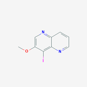molecular formula C9H7IN2O B1392903 4-Iodo-3-methoxy-1,5-naphthyridine CAS No. 1261365-88-1
