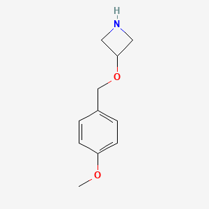 molecular formula C11H15NO2 B1392906 3-((4-Methoxybenzyl)oxy)azetidine CAS No. 1219980-02-5