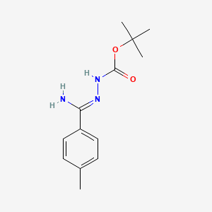 N'-[(1Z)-amino(4-methylphenyl)methylidene](tert-butoxy)carbohydrazide