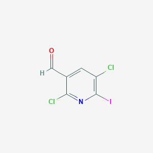 molecular formula C6H2Cl2INO B1392912 2,5-Dichloro-6-iodonicotinaldehyde CAS No. 1299607-54-7
