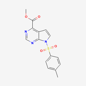 Methyl 7-tosyl-7H-pyrrolo[2,3-d]pyrimidine-4-carboxylate