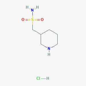 molecular formula C6H15ClN2O2S B1392920 Piperidin-3-ylmethanesulfonamide hydrochloride CAS No. 1269151-76-9