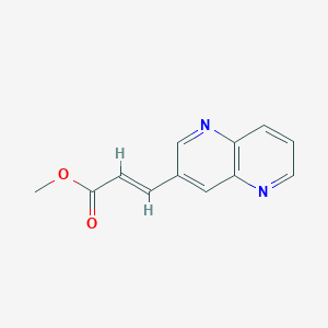 molecular formula C12H10N2O2 B1392921 (E)-Methyl 3-(1,5-naphthyridin-3-yl)acrylate CAS No. 1261399-16-9