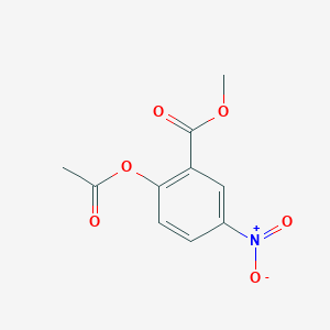 molecular formula C10H9NO6 B13929217 Methyl 2-(acetyloxy)-5-nitrobenzoate CAS No. 61294-22-2
