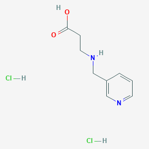 molecular formula C9H14Cl2N2O2 B1392927 3-[(Pyridin-3-ylmethyl)amino]propanoic acid dihydrochloride CAS No. 1251923-50-8