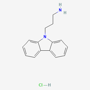 molecular formula C15H17ClN2 B1392936 3-(9H-carbazol-9-yl)propan-1-amine hydrochloride CAS No. 1001349-06-9