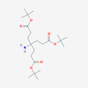 molecular formula C22H41NO6 B139294 Aminotriester CAS No. 136586-99-7