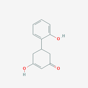 molecular formula C12H12O3 B1392942 3-Hydroxy-5-(2-hydroxyphenyl)cyclohex-2-en-1-one CAS No. 1072069-67-0