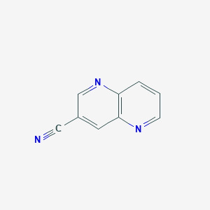 molecular formula C9H5N3 B1392945 1,5-Naphthyridine-3-carbonitrile CAS No. 1142927-37-4