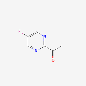 molecular formula C6H5FN2O B1392947 1-(5-氟嘧啶-2-基)乙酮 CAS No. 905587-44-2