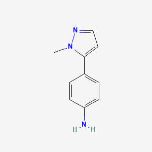 molecular formula C10H11N3 B1392952 4-(2-Methyl-2H-pyrazol-3-yl)-phenylamine CAS No. 1208081-73-5