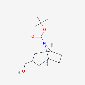 molecular formula C13H23NO3 B1392953 Exo-8-boc-8-azabicyclo[3.2.1]octane-3-methanol CAS No. 273207-58-2