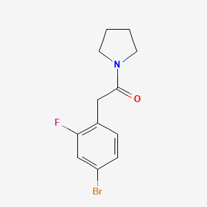 1-[(4-Bromo-2-fluorophenyl)acetyl]pyrrolidine
