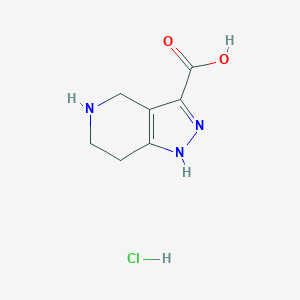 4,5,6,7-tetrahydro-1H-pyrazolo[4,3-c]pyridine-3-carboxylic acid hydrochloride