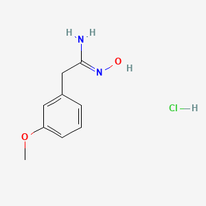 molecular formula C9H13ClN2O2 B1392961 2-(3-Methoxyphenyl)acetamidoxime hydrochloride CAS No. 1208092-47-0
