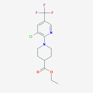 Ethyl 1-(3-Chloro-5-(trifluoromethyl)pyridin-2-yl)piperidine-4-carboxylate