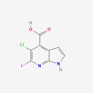 5-Chloro-6-iodo-1H-pyrrolo[2,3-b]pyridine-4-carboxylic acid