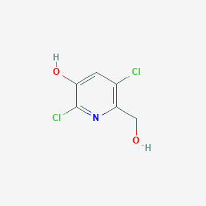 molecular formula C6H5Cl2NO2 B1392976 2,5-二氯-6-(羟甲基)吡啶-3-醇 CAS No. 1261365-99-4