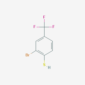 molecular formula C7H4BrF3S B1392980 2-溴-4-三氟甲基苯硫醇 CAS No. 59594-65-9
