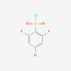 molecular formula C6H2BrClF2O2S B1392985 4-Bromo-2,6-difluorobenzenesulfonyl chloride CAS No. 874804-21-4