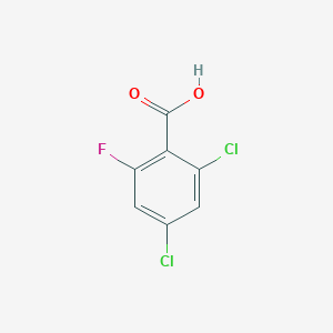 molecular formula C7H3Cl2FO2 B1392986 2,4-二氯-6-氟苯甲酸 CAS No. 904285-09-2