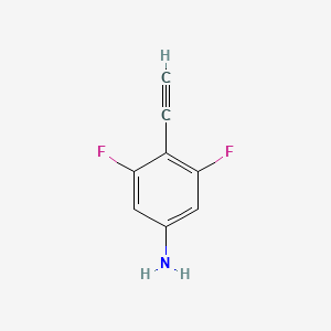molecular formula C8H5F2N B1392987 4-乙炔基-3,5-二氟苯胺 CAS No. 1233501-56-8