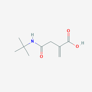 molecular formula C9H15NO3 B1392990 N-叔丁基-2-亚甲基-琥珀酰胺酸 CAS No. 1089330-58-4