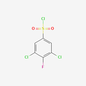 molecular formula C6H2Cl3FO2S B1392994 3,5-Dichloro-4-fluorobenzene-1-sulfonyl chloride CAS No. 1131397-79-9